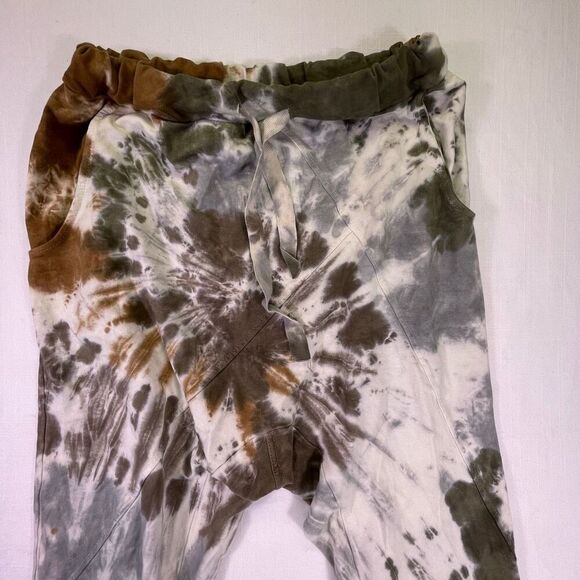 Venti6 Multicolor High Waisted Tie Dye Cotton Drawstring Jogger Pants Medium - Picture 2 of 10